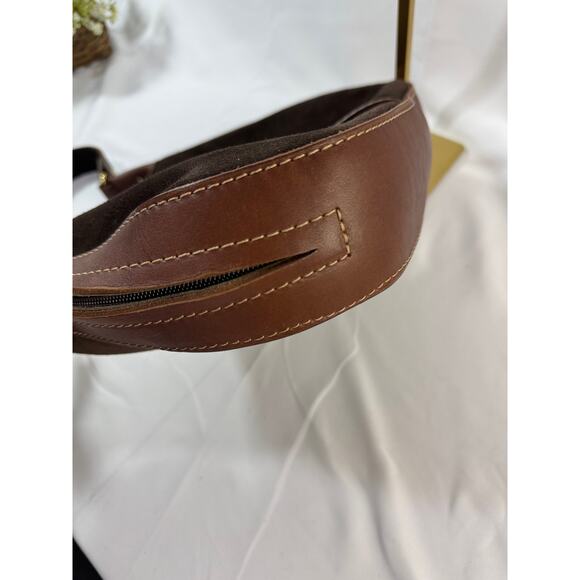 Coronado Dark Chocolate Suede Concealed Carry Purse with Brown Leather Strap - Picture 13 of 16